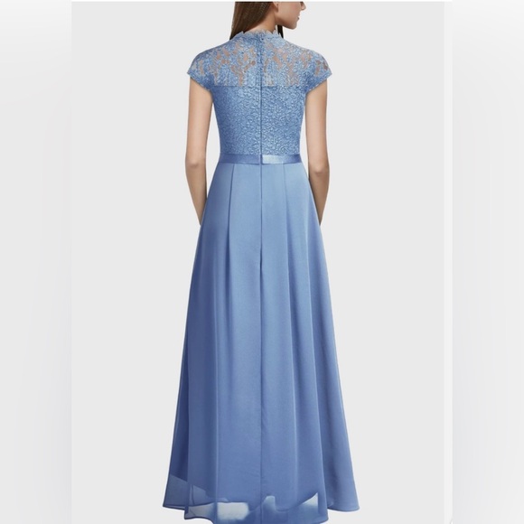 Miusol Lace Bodice Maxi Dress in Periwinkle Blue Sz S NWOT - Picture 2 of 2